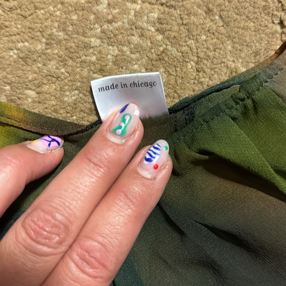 Beautiful Handmade Silk Blouse - Picture 5 of 6